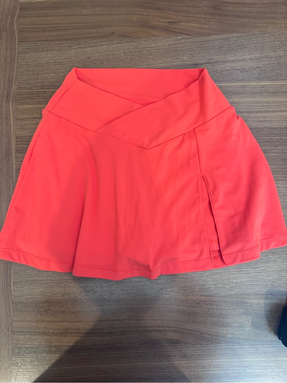 Women’s orange Coral Active Skort with pockets and V-Waistband